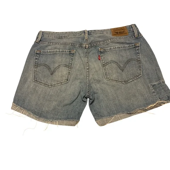 Levi's Blue Denim Women's Shorts - Picture 5 of 7